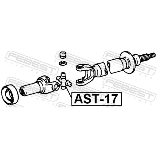 Kĺb pozdĺžneho hriadeľa FEBEST AST-17 - obr. 1