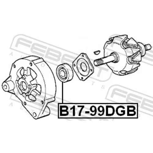 Ložisko FEBEST B17-99DGB - obr. 1