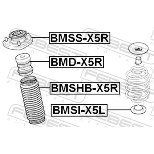 Doraz odpruženia BMD-X5R /FEBEST/ - obr. 1