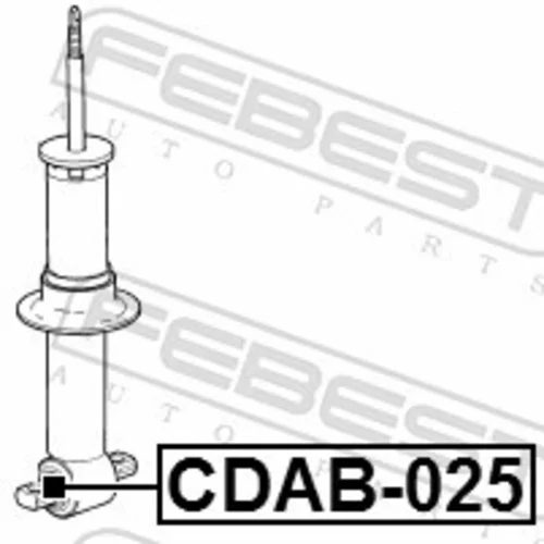 Puzdro, tlmič CDAB-025 /FEBEST/ - obr. 1