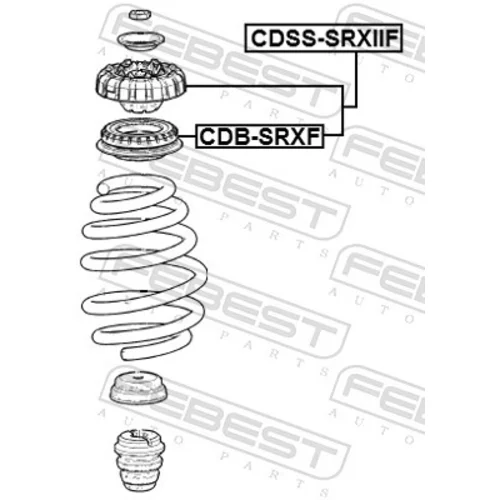 Ložisko pružnej vzpery FEBEST CDSS-SRXIIF - obr. 1