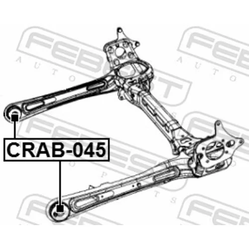 Uloženie tela nápravy FEBEST CRAB-045 - obr. 1