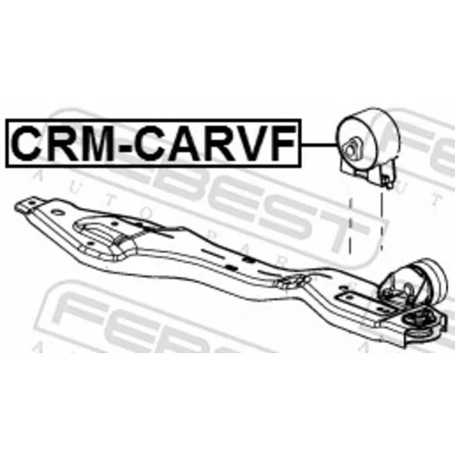 Uloženie motora FEBEST CRM-CARVF - obr. 1