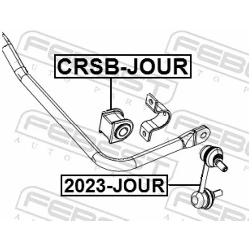 Uloženie priečneho stabilizátora FEBEST CRSB-JOUR - obr. 1