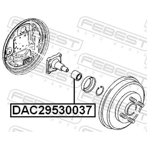 Ložisko kolesa FEBEST DAC29530037 - obr. 1