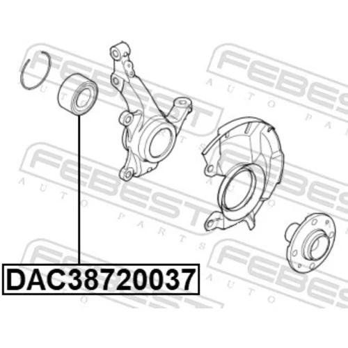 Ložisko kolesa FEBEST DAC38720037 - obr. 1