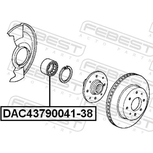 Ložisko kolesa FEBEST DAC43790041-38 - obr. 1