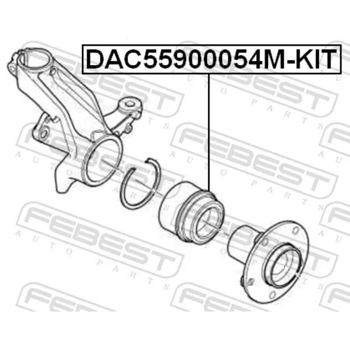 Ložisko kolesa - opravná sada FEBEST DAC55900054M-KIT - obr. 1