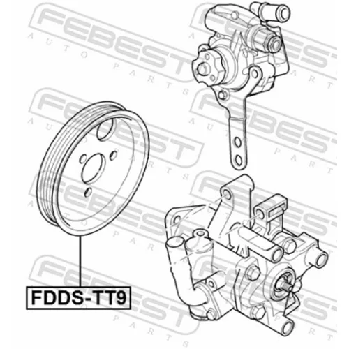 Remenica servočerpadla FEBEST FDDS-TT9 - obr. 1