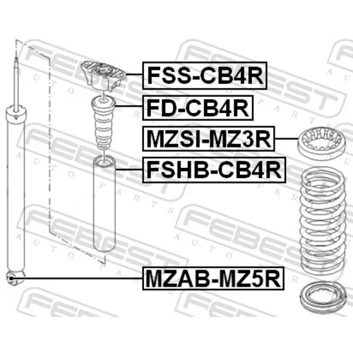 Ložisko pružnej vzpery FEBEST FSS-CB4R - obr. 1