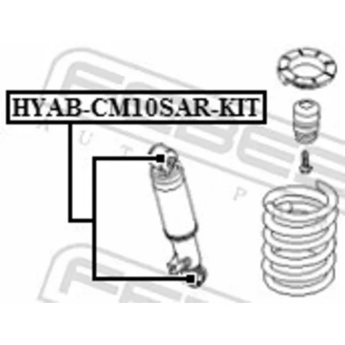 Montážna sada, Tlmič pérovania FEBEST HYAB-CM10SAR-KIT - obr. 1