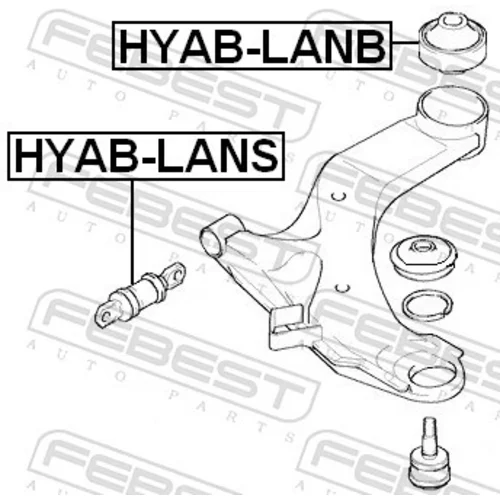 Uloženie riadenia FEBEST HYAB-LANB - obr. 1