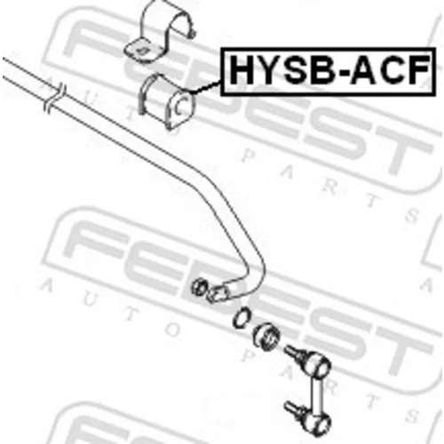 Uloženie priečneho stabilizátora FEBEST HYSB-ACF - obr. 1