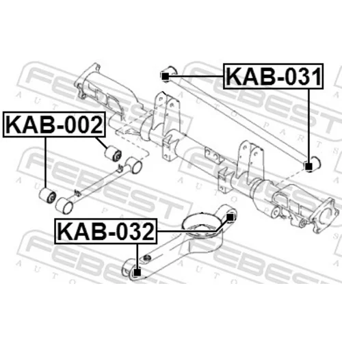 Uloženie riadenia FEBEST KAB-031 - obr. 1