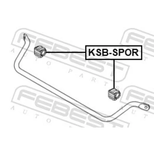 Uloženie priečneho stabilizátora FEBEST KSB-SPOR - obr. 1