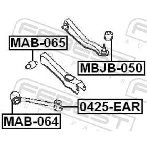 Uloženie riadenia FEBEST MAB-065 - obr. 1