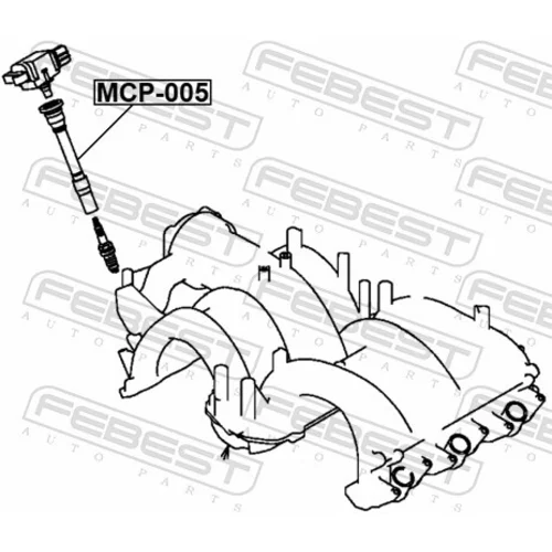 Pripájací konektor zapaľovacej cievky FEBEST MCP-005 - obr. 1