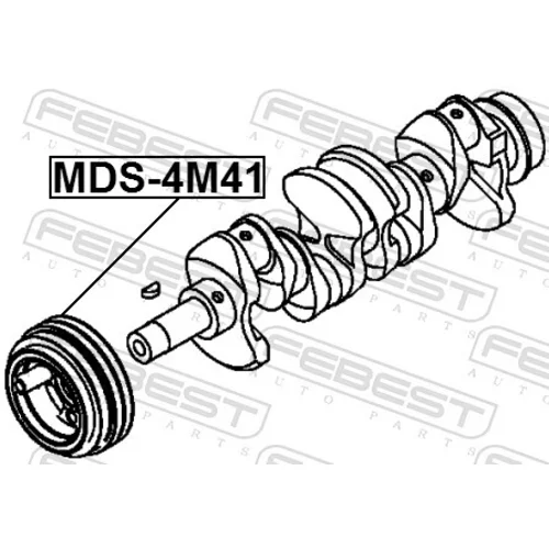 Remenica kľukového hriadeľa FEBEST MDS-4M41 - obr. 1