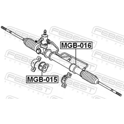 Uloženie prevodovky riadenia FEBEST MGB-016 - obr. 1