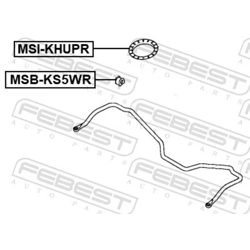 Uloženie priečneho stabilizátora FEBEST MSB-KS5WR - obr. 1