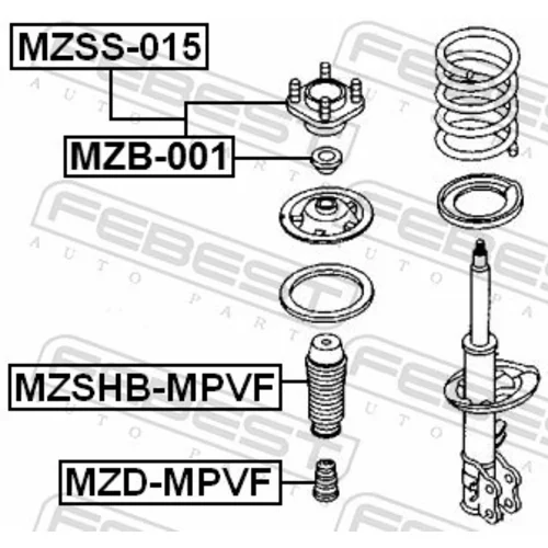 Doraz odpruženia FEBEST MZD-MPVF - obr. 1