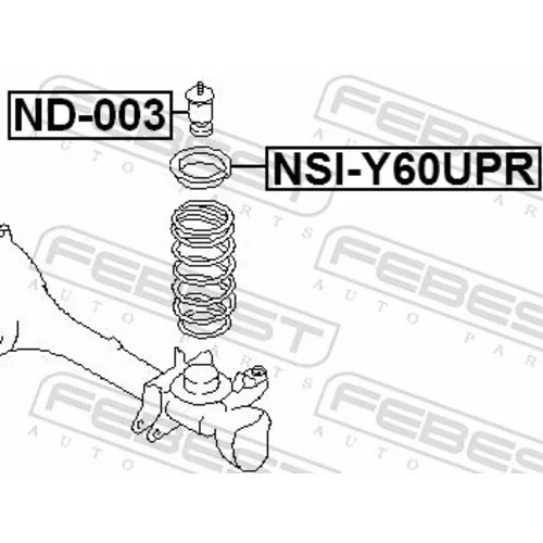 Doraz odpruženia FEBEST ND-003 - obr. 1