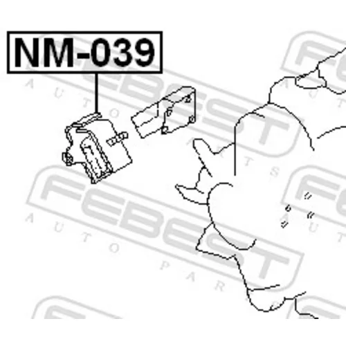 Uloženie motora FEBEST NM-039 - obr. 1