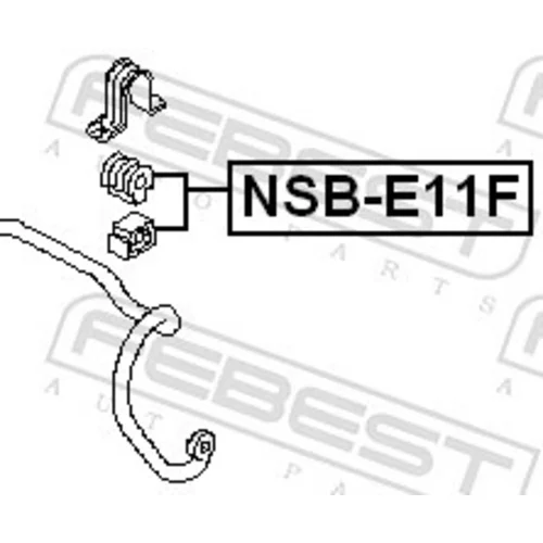 Uloženie priečneho stabilizátora NSB-E11F /FEBEST/ - obr. 1