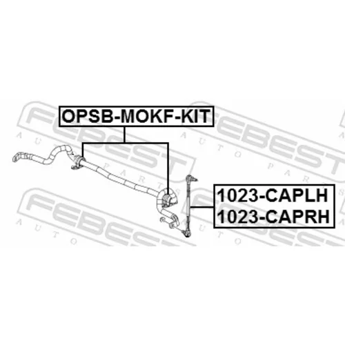 Opravná sada uloženia stabilizátora OPSB-MOKF-KIT /FEBEST/ - obr. 1