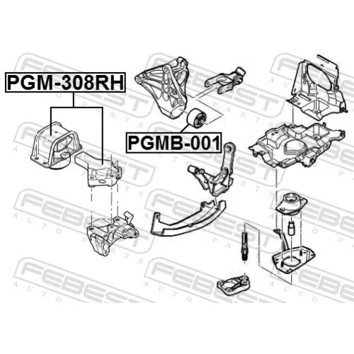 Uloženie motora FEBEST PGMB-001 - obr. 1