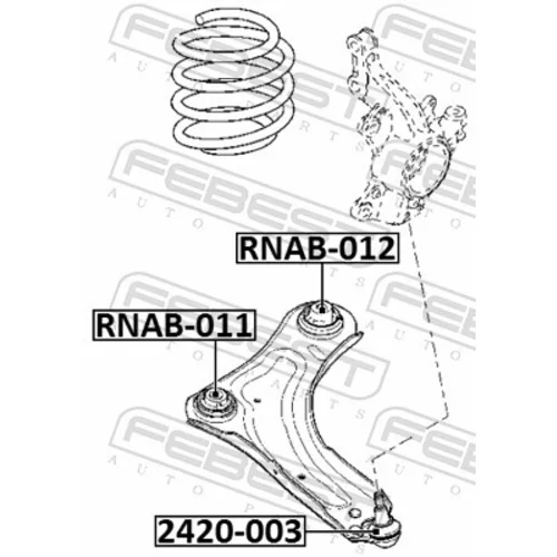 Uloženie riadenia FEBEST RNAB-011 - obr. 1