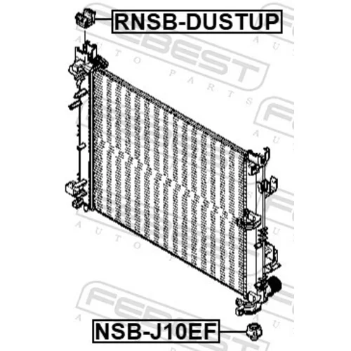 Uloženie chladiča FEBEST RNSB-DUSTUP - obr. 1