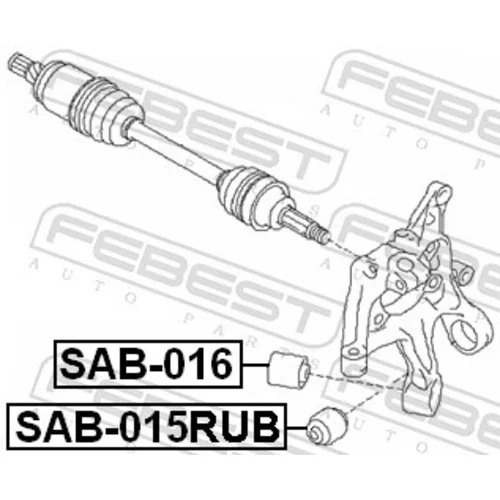 Uloženie riadenia FEBEST SAB-015RUB - obr. 1