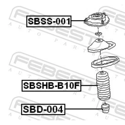 Doraz odpruženia FEBEST SBD-004 - obr. 1