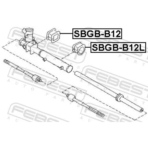 Uloženie prevodovky riadenia FEBEST SBGB-B12L - obr. 1