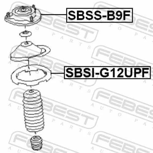 Tanier pružiny FEBEST SBSI-G12UPF - obr. 1