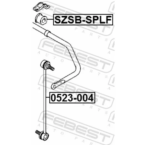 Uloženie priečneho stabilizátora FEBEST SZSB-SPLF - obr. 1