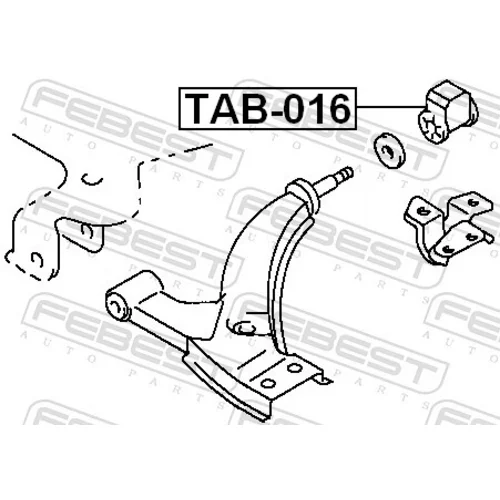 Uloženie riadenia FEBEST TAB-016 - obr. 1