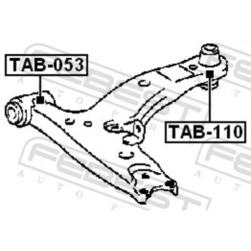 Uloženie riadenia FEBEST TAB-053 - obr. 1