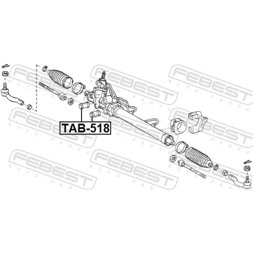 Uloženie prevodovky riadenia FEBEST TAB-518 - obr. 1