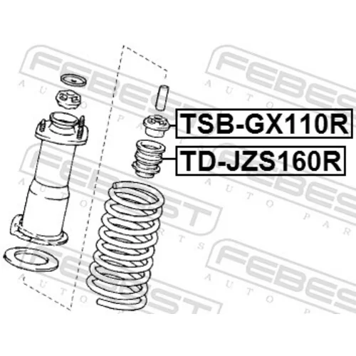 Doraz odpruženia FEBEST TD-JZS160R - obr. 1