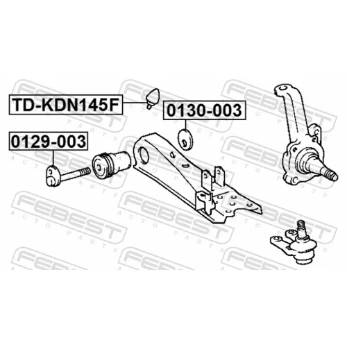 Doraz odpruženia FEBEST TD-KDN145F - obr. 1