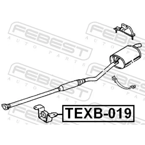 Montážna sada pre výfukový systém FEBEST TEXB-019 - obr. 1