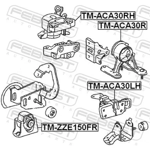 Uloženie motora FEBEST TM-ACA30LH - obr. 1