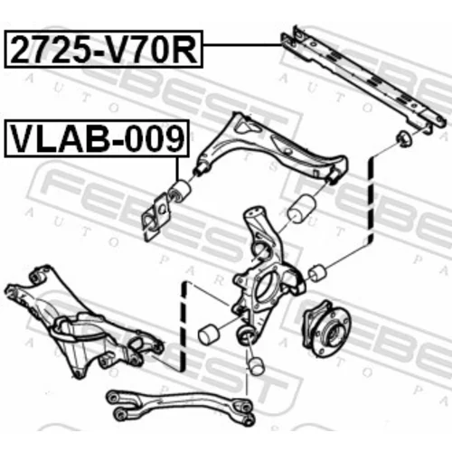 Uloženie riadenia VLAB-009 /FEBEST/ - obr. 1