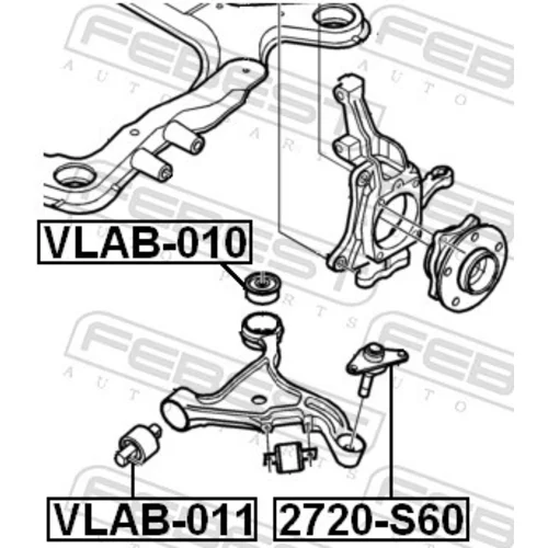 Uloženie riadenia FEBEST VLAB-010 - obr. 1