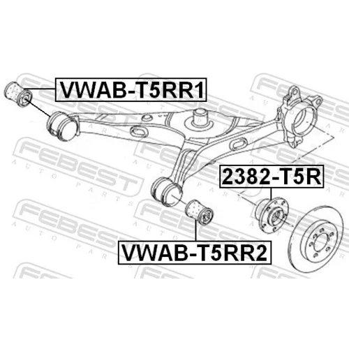 Uloženie riadenia FEBEST VWAB-T5RR2 - obr. 1