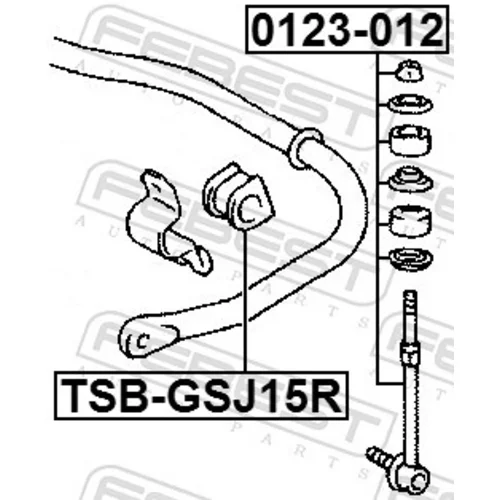 Tyč/Vzpera stabilizátora FEBEST 0123-012 - obr. 1