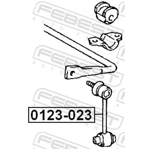 Tyč/Vzpera stabilizátora FEBEST 0123-023 - obr. 1