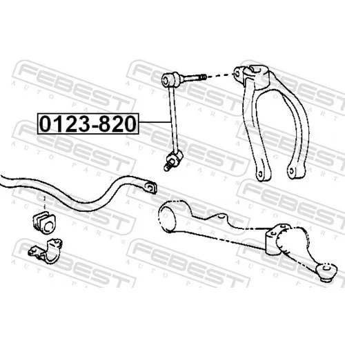 Tyč/Vzpera stabilizátora FEBEST 0123-820 - obr. 1